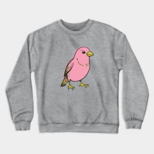 A Pink Bird Crewneck Sweatshirt